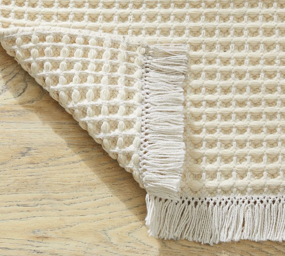 Cosy Waffle EcoFriendly Easy Care Rug Pottery Barn Australia